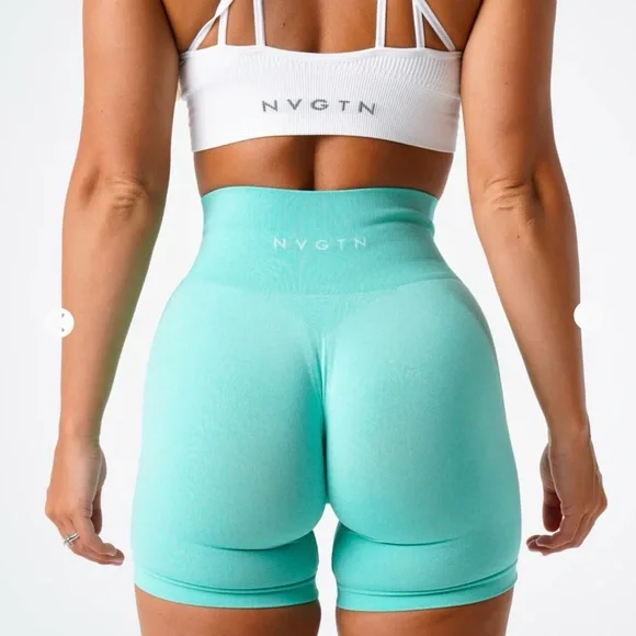 NVGTN Mint Pro Seamless Shorts - Picture 3 of 8